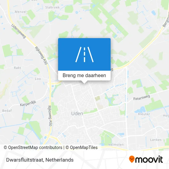 Dwarsfluitstraat kaart