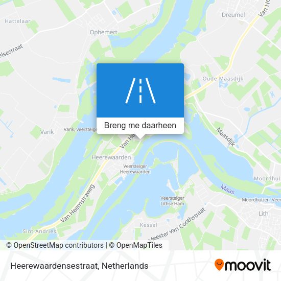 Heerewaardensestraat kaart