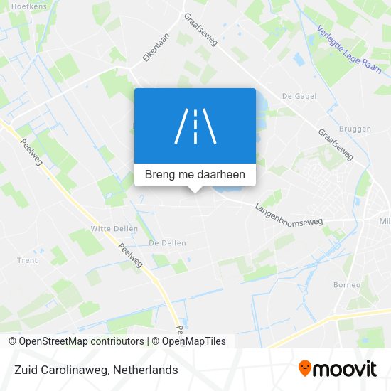 Zuid Carolinaweg kaart