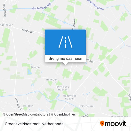 Groeneveldsestraat kaart