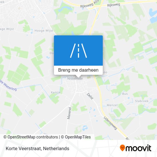 Korte Veerstraat kaart