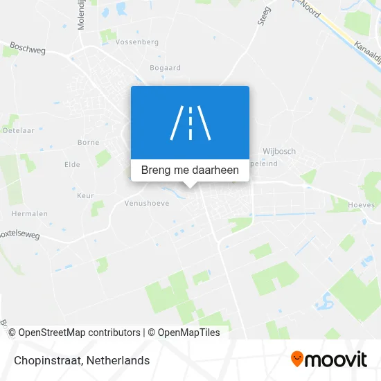 Chopinstraat kaart