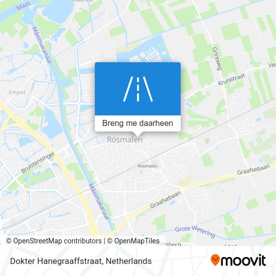 Dokter Hanegraaffstraat kaart