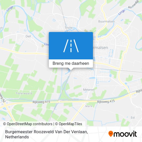 Burgemeester Roozeveld Van Der Venlaan kaart