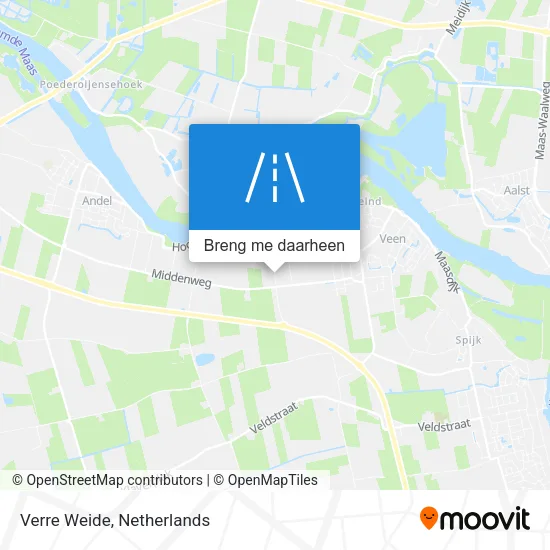 Verre Weide kaart