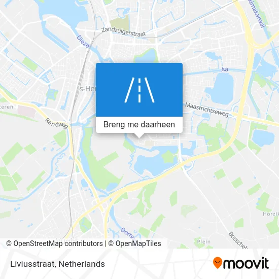 Liviusstraat kaart