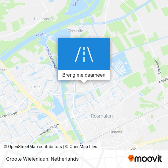 Groote Wielenlaan kaart