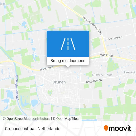 Crocussenstraat kaart