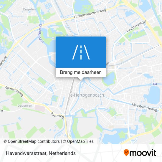 Havendwarsstraat kaart