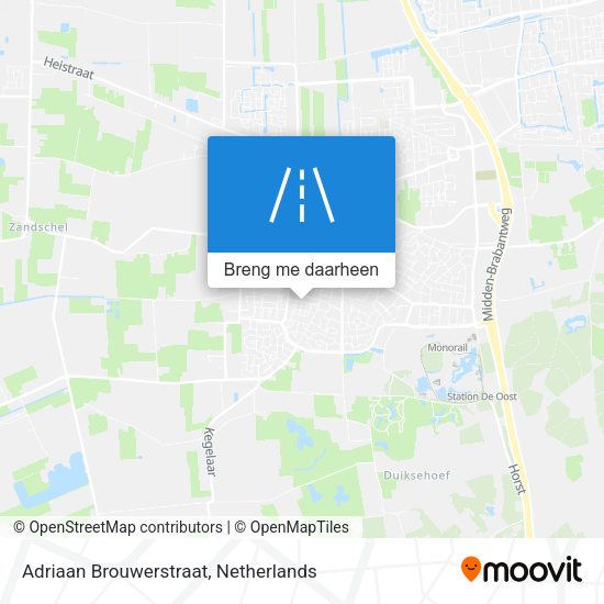 Adriaan Brouwerstraat kaart