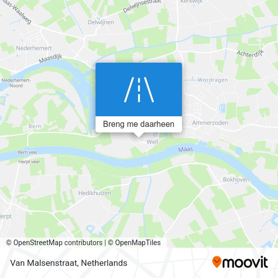 Van Malsenstraat kaart