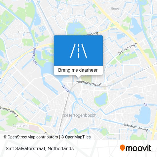 Sint Salvatorstraat kaart