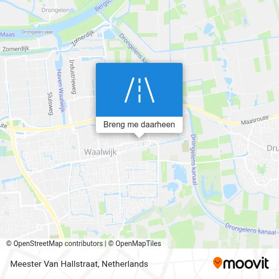 Meester Van Hallstraat kaart