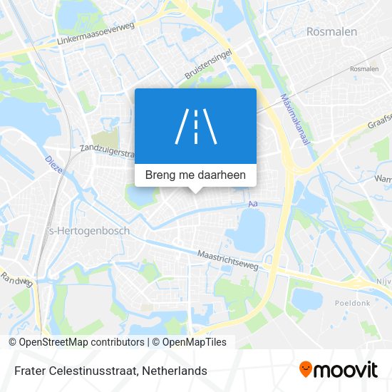 Frater Celestinusstraat kaart