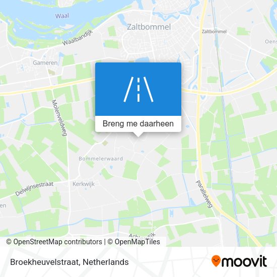 Broekheuvelstraat kaart