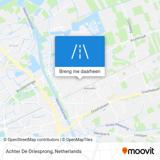 Achter De Driesprong kaart