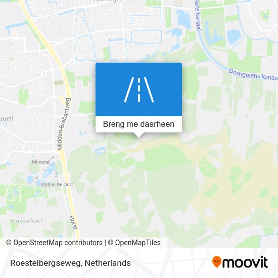 Roestelbergseweg kaart