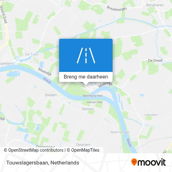 Touwslagersbaan kaart