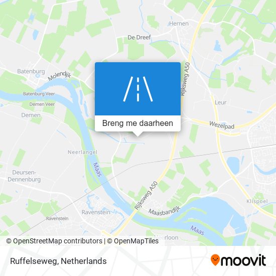 Ruffelseweg kaart