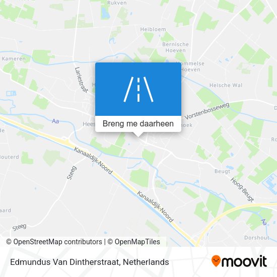 Edmundus Van Dintherstraat kaart