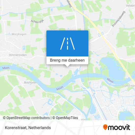 Korenstraat kaart