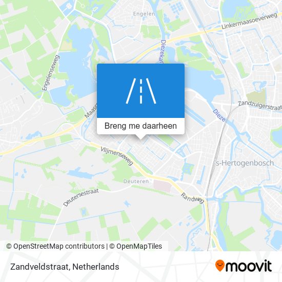 Zandveldstraat kaart