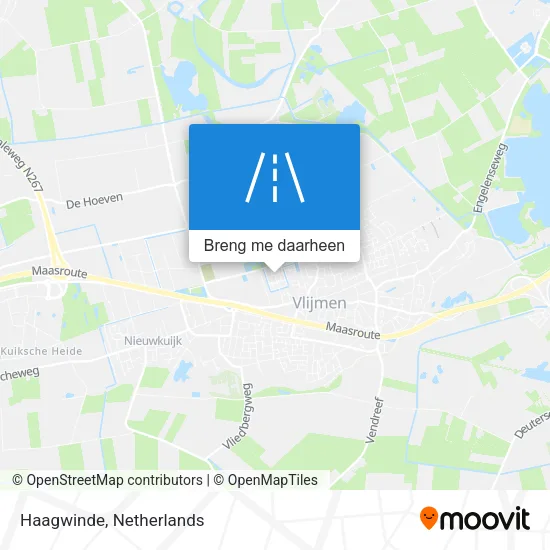 Haagwinde kaart