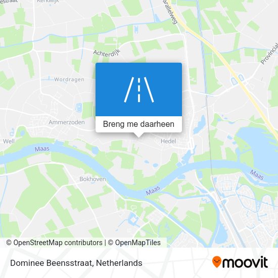 Dominee Beensstraat kaart