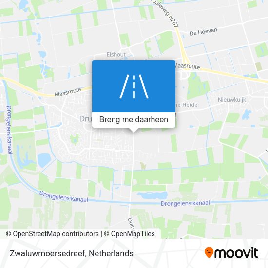 Zwaluwmoersedreef kaart
