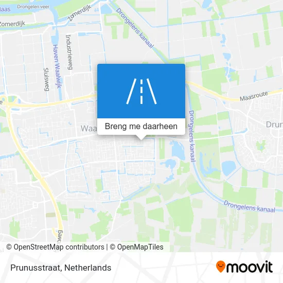 Prunusstraat kaart