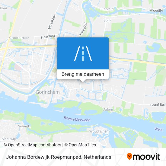 Johanna Bordewijk-Roepmanpad kaart