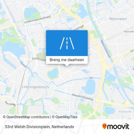 53rd Welsh Divisionplein kaart