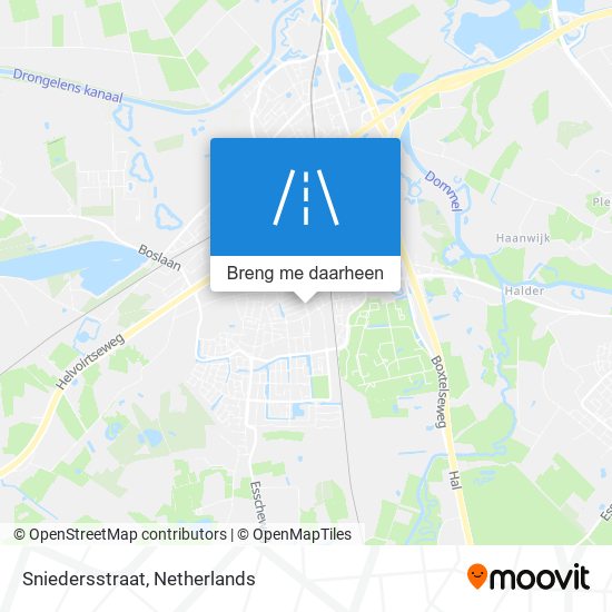 Sniedersstraat kaart