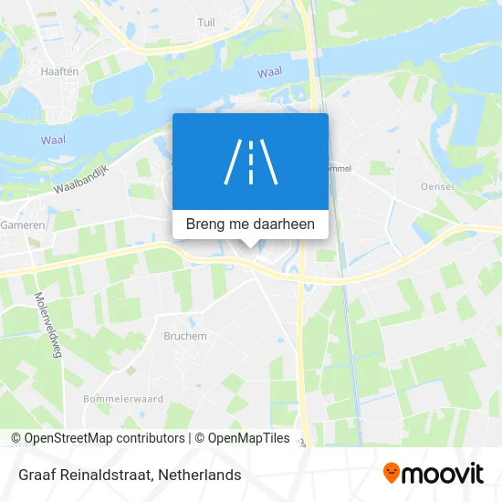 Graaf Reinaldstraat kaart