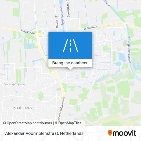 Alexander Voormolenstraat kaart