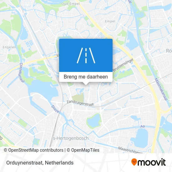 Orduynenstraat kaart