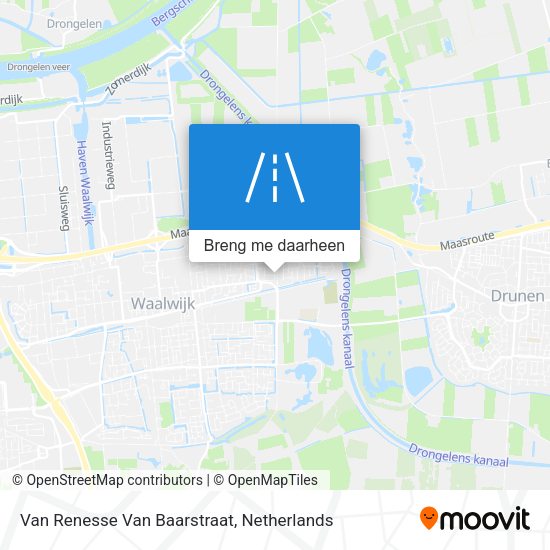 Van Renesse Van Baarstraat kaart