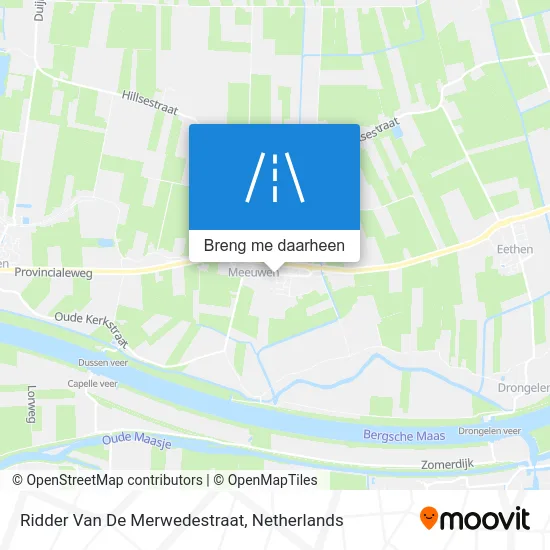 Ridder Van De Merwedestraat kaart