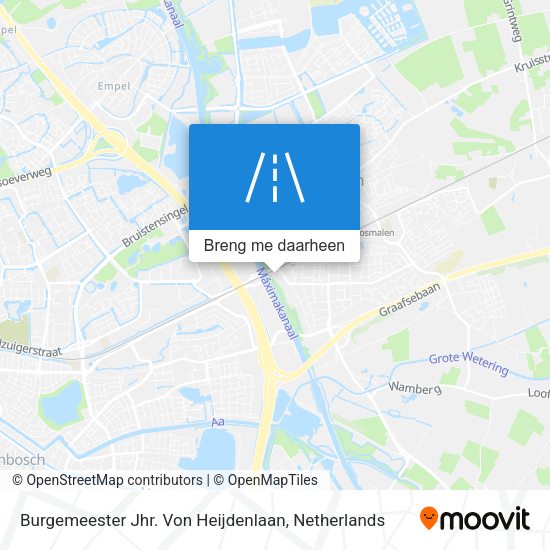 Burgemeester Jhr. Von Heijdenlaan kaart