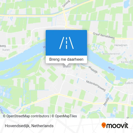 Hovendsedijk kaart