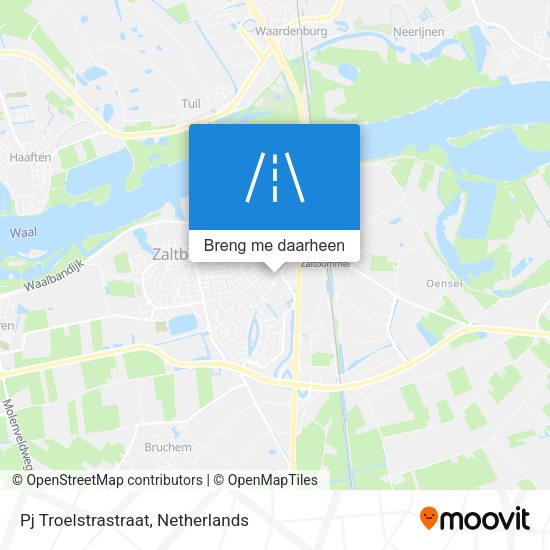 Pj Troelstrastraat kaart