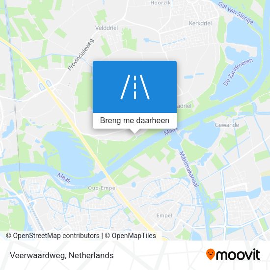 Veerwaardweg kaart