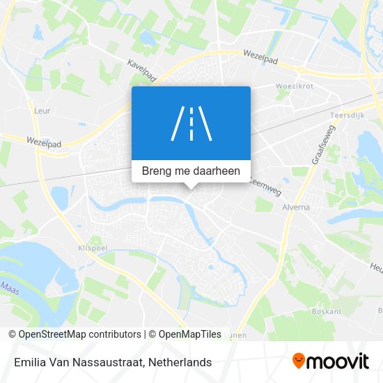 Emilia Van Nassaustraat kaart