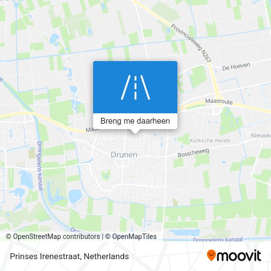 Prinses Irenestraat kaart