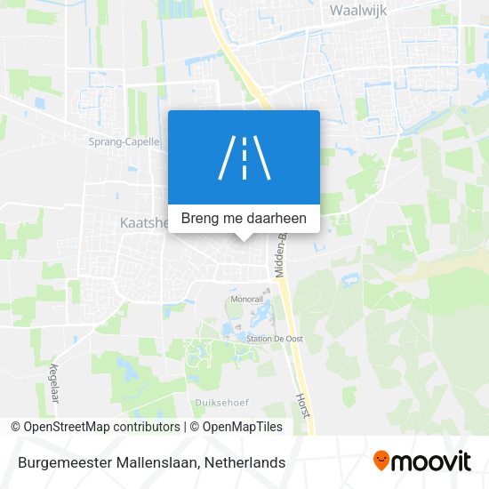 Burgemeester Mallenslaan kaart