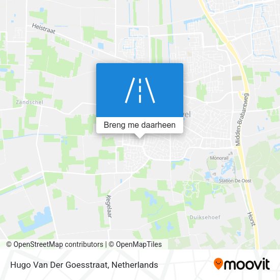 Hugo Van Der Goesstraat kaart