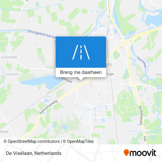 De Visélaan kaart