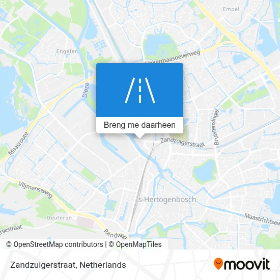 Zandzuigerstraat kaart
