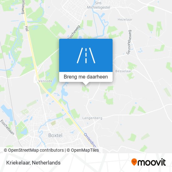 Kriekelaar kaart