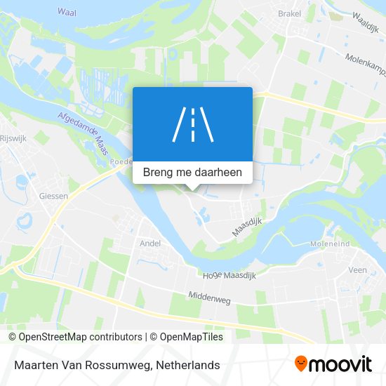 Maarten Van Rossumweg kaart